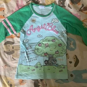 Angel blue long sleeve top